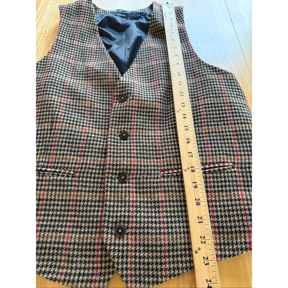 Zara Men’s Houndstooth Check Vest – Italian Fabric, Size L) - Picture 5 of 10